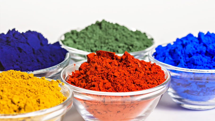This image is related to pigments and their role in paint technology, specifically in providing colour, opacity, and additional properties. NSPC’s blog elaborates on this