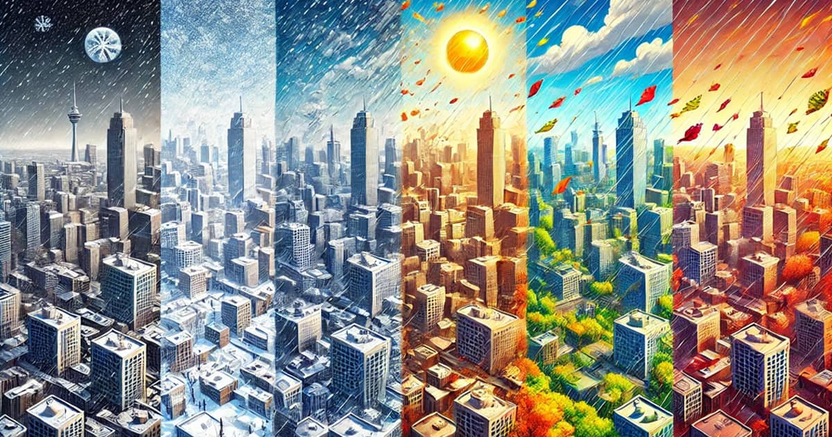 Image showing the versatility of phenalkamides as all-weather epoxy curing agents, ideal for various applications including marine and industrial coatings. Highlighting their superior performance in extreme weather conditions